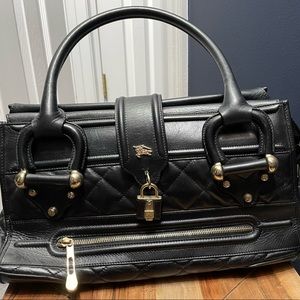 Authentic Burberry quilted leather purse